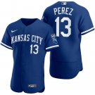 Mens Kansas City Royals Salvador Perez City Flex Base Jersey Royal Blue