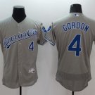 Men's Kansas City Royals Alex Gordon Flex Base Stitched Jersey Gray
