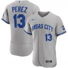 Mens Kansas City Royals Salvador Perez City Flex Base Jersey Grey