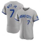 Mens Kansas City Royals Bobby Witt Jr. Flex Base Jersey Grey