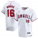 Men's Los Angeles Angels Mickey Moniak White Home Limited Baseball Stitched Jersey