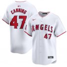 Men's Los Angeles Angels Griffin Canning White Home Limited Baseball Stitched Jersey