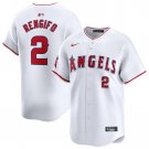 Men's Los Angeles Angels Luis Rengifo White Home Limited Baseball Stitched Jersey