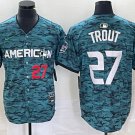 Any Size Angeles Mike Trout Teal 2023 All Star Cool Baseball Jersey