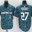 Men's Youth Angeles Mike Trout Teal 2023 All Star Cool Base Baseball Jersey