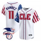 Men's Guardians José Ramírez Jose Ramirez White 2024 Fourth Of July Vapor Premier Jersey
