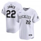 Men's Colorado Rockies Nolan Jones White Home Limited Stitched Baseball Jersey
