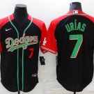 Mens Dodgers Julio Urias player cool Base Jersey black