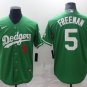 Men's Dodgers Freddie Freeman St Patrick's Day 2021 Mexican Jersey Green