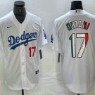 Men's Los Angeles Dodgers Shohei Ohtani Number Mexico White Cool Base Jersey
