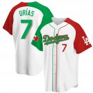 Men's Los Angeles Dodgers Julio Urias White Mexican Heritage Cool Base Stitched Jersey