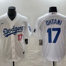 Men's Los Angeles Dodgers Shohei Ohtani Number White Cool Base Jersey