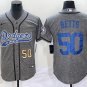 Any Size Dodgers Mookie Betts Grey Gridiron Cool Baseball Jersey