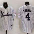 Men's New York Yankees Lou Gehrig White Cool Base Stitched Baseball Jersey