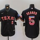 Men's Texas Rangers Corey Seager Black Mexico Cool Base Stitched Baseball Jersey