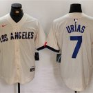 Men's Los Angeles Dodgers Julio Urías Cream Stitched Baseball Jersey
