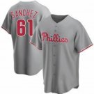 Any size Philadelphia Phillies Cristopher Sanchez Gray Cool Baseball Jersey
