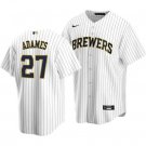 Any size Brewers willy adames cool base jersey white