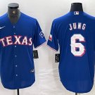 Any Size Texas Rangers Josh Jung Cool Stitched Baseball Jersey Royal
