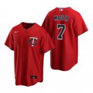 Men's Womens Youth Twins Joe Mauer Cool Baseball Jersey Red