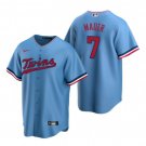 Men's Womens Youth Twins Joe Mauer Cool Baseball Jersey Light Blue