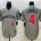 Any Size Twins Carlos Correa 2023 City Connect Baseball Jersey Grey
