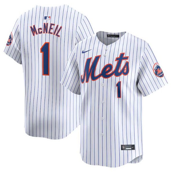 Any size Mets Jeff McNeil White 2024 Home Baseball Jersey