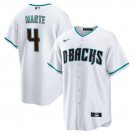 Men's Arizona Diamondbacks Ketel Marte White Cool Base Stitched Baseball Jersey