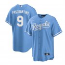Men's Kansas City Royals Vinnie Pasquantino Blue Cool Base Stitched Baseball Jersey