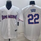 Men's Dominican Republic Baseball Juan Soto 2023 White World Baseball Classic Jersey
