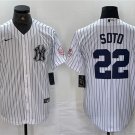 Men's New York Yankees Juan Soto White Cool Base Stitched Baseball Jersey 2023