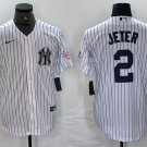 Any size Yankees Derek Jeter 2024 Cool Baseball Jersey White