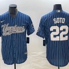 Men's New York Yankees Juan Soto Navy Cool Base Baseball Jersey