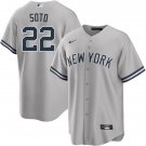 Any Size New York Yankees Juan Soto Road Gray with Name Cool Base Jersey