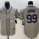 Men's 2023 Yankees Aaron Judge Cool Baseball Jersey Grey