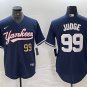Any Size New York Yankees Aaron Judge Number Navy Cool Base Stitched Jersey