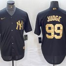 Men's New York Yankees Aaron Judge Black Cool Base Stitched Baseball Jersey