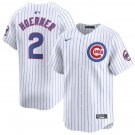 Any Size Chicago Cubs Nico Hoerner White 2024 Home Limited Stitched Baseball Jersey