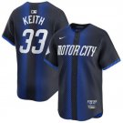 Men's Detroit Tigers Colt Keith 2024 Navy City Connect Cool Base Stitched Jersey