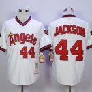 Men's Mitchell And Ness Angels Of Anaheim Reggie Jackson Stitched White Jersey