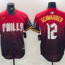 Men's Philadelphia Phillies Kyle Schwarber Red 2024 City Cool Base Jersey