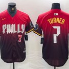 Any Size Philadelphia Phillies Trea Turner Red 2024 City Cool Base Jersey