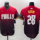 Men's Philadelphia Phillies Alec Bohm Red 2024 City Cool Base Jersey