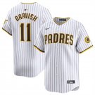 Men's San Diego Padres Yu Darvish White 2024 Home Limited Baseball Stitched Jersey