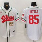 Men's San Francisco 49ers George Kittle White Jointly Cool Baseball Jersey