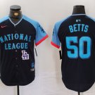 Mens National League Mookie Betts Navy 2024 All-Star Limited Stitched Baseball Jersey