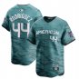 Men's Seattle Mariners Julio Rodriguez Teal 2023 All-Star Cool Base With Patch Jersey
