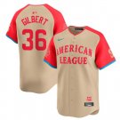 Men's National League Logan Gilbert Cream 2024 All-Star Limited Stitched Baseball Jersey