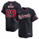 Men's Washington Nationals James Wood Navy 2024 Alternate Limited Stitched Jersey