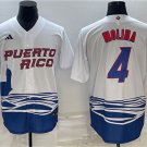 Men's Womens Puerto Rico Baseball Yadier Molina 2023 Red World Classic Jersey